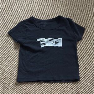Brandy Melville Black Graphic Tee